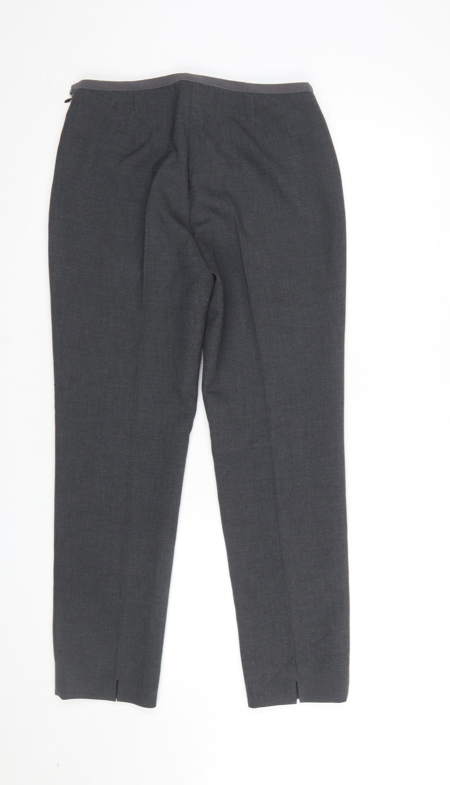 Peserico Women’s Grey Slim Fit Tailored Trousers Size 16