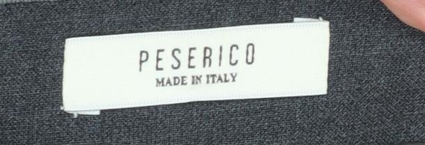 Peserico Women’s Grey Slim Fit Tailored Trousers Size 16