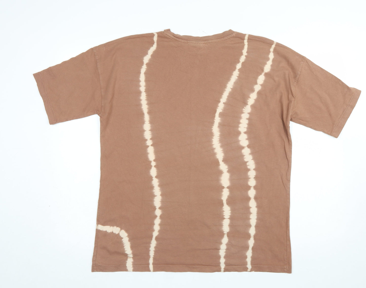 ASOS DESIGN Women’s Brown Tie-Dye Cotton T-Shirt Size 8