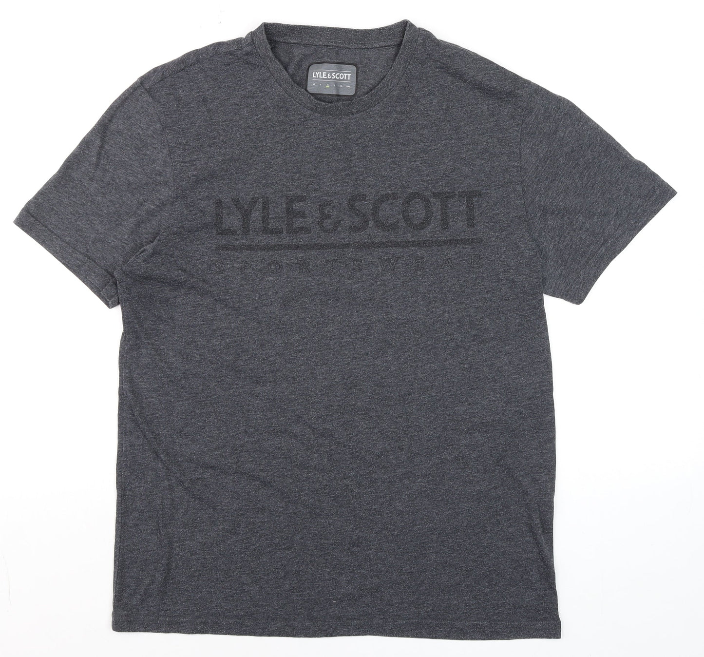 Lyle & Scott Men's Grey M Crew Neck Short Sleeve T-Shirt