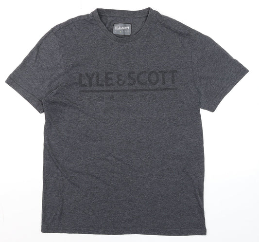 Lyle & Scott Men's Grey M Crew Neck Short Sleeve T-Shirt