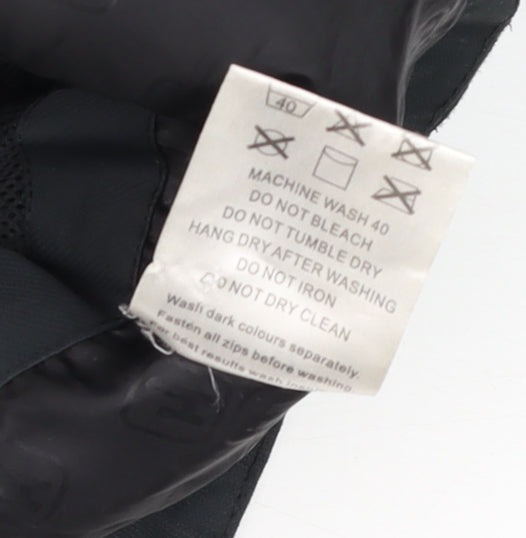 Hi Gear Boys Black Hooded Waterproof Parka Jacket 5-6 Years Lined