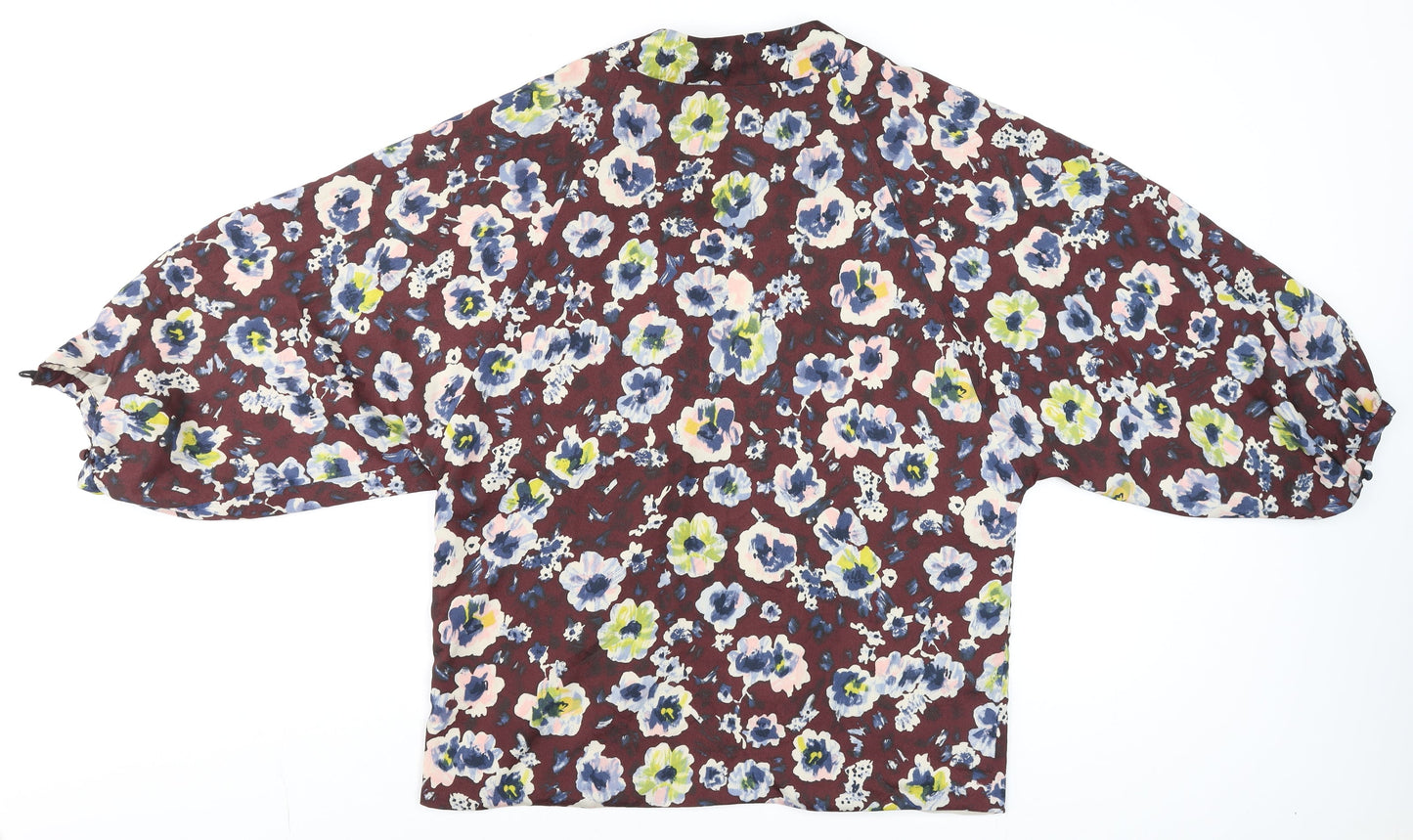 Topshop Women’s Multicoloured Floral Kimono Blouse Size 12