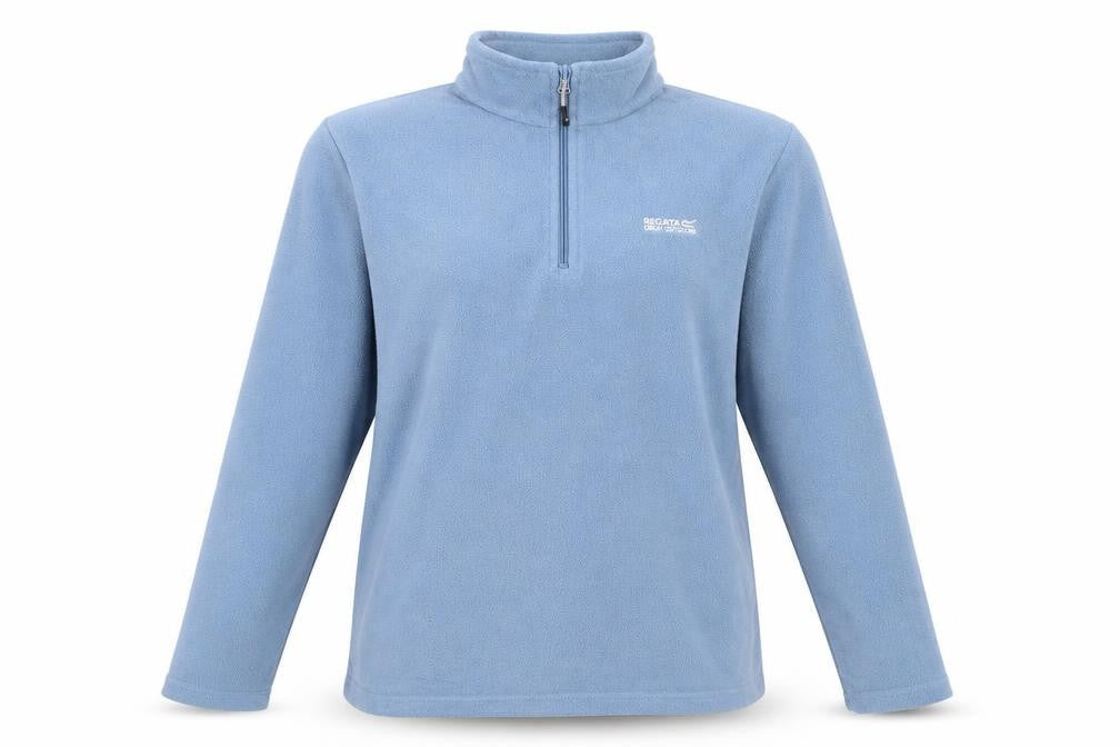 Regatta Women Blue Fleece 1/2 Zip Pullover Sweatshirt Size 15