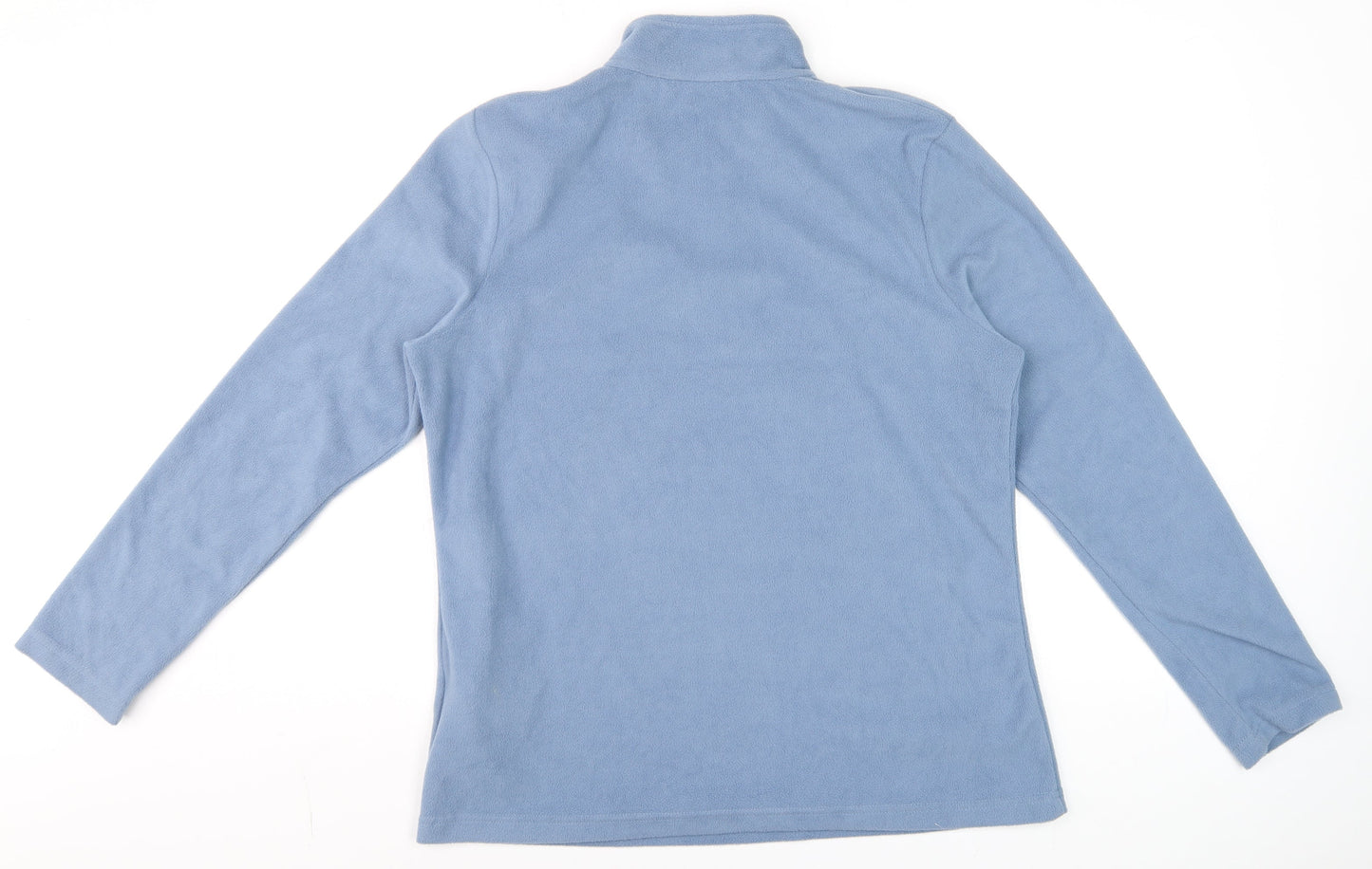 Regatta Women Blue Fleece 1/2 Zip Pullover Sweatshirt Size 15