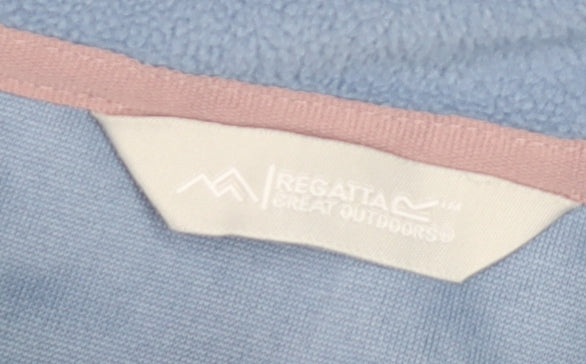 Regatta Women Blue Fleece 1/2 Zip Pullover Sweatshirt Size 15