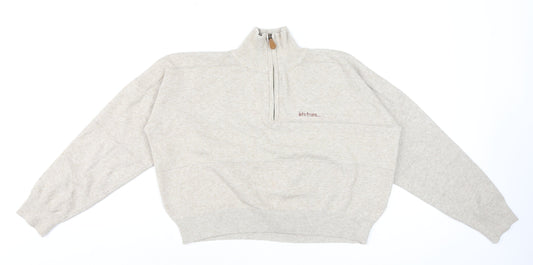 Urban Outfitters Womens Beige 1/2 Zip Pullover Sweatshirt - Size S