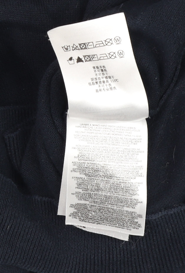 Replay Men’s Blue Cotton Crew Neck Pullover Jumper XL