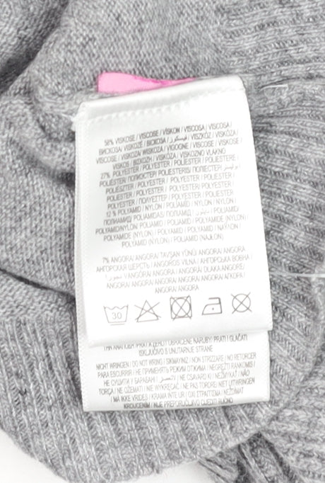 Pampolina Girls Grey Ruffle Shoulder Button Cardigan 8 Years