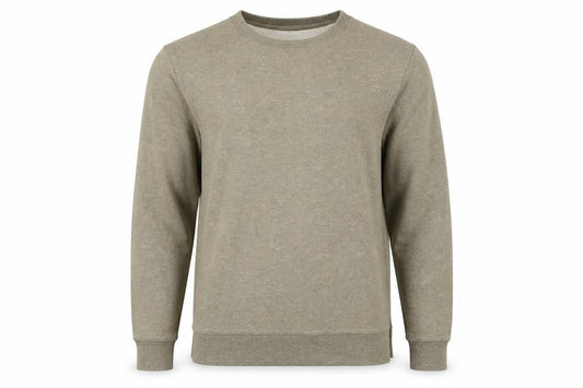 River Island Men’s Beige Crew Neck Fleece Sweatshirt Size S