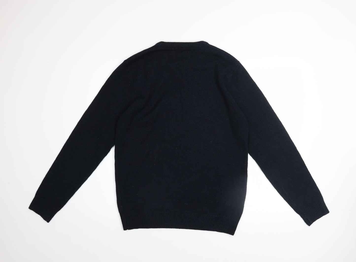 Next Men's Blue Christmas Dog Jumper Medium Knit Pullover
