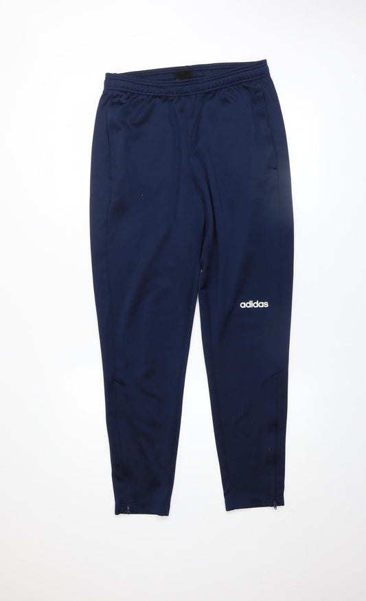 Adidas Men's Blue Slim Fit Tapered Track Pants Size M