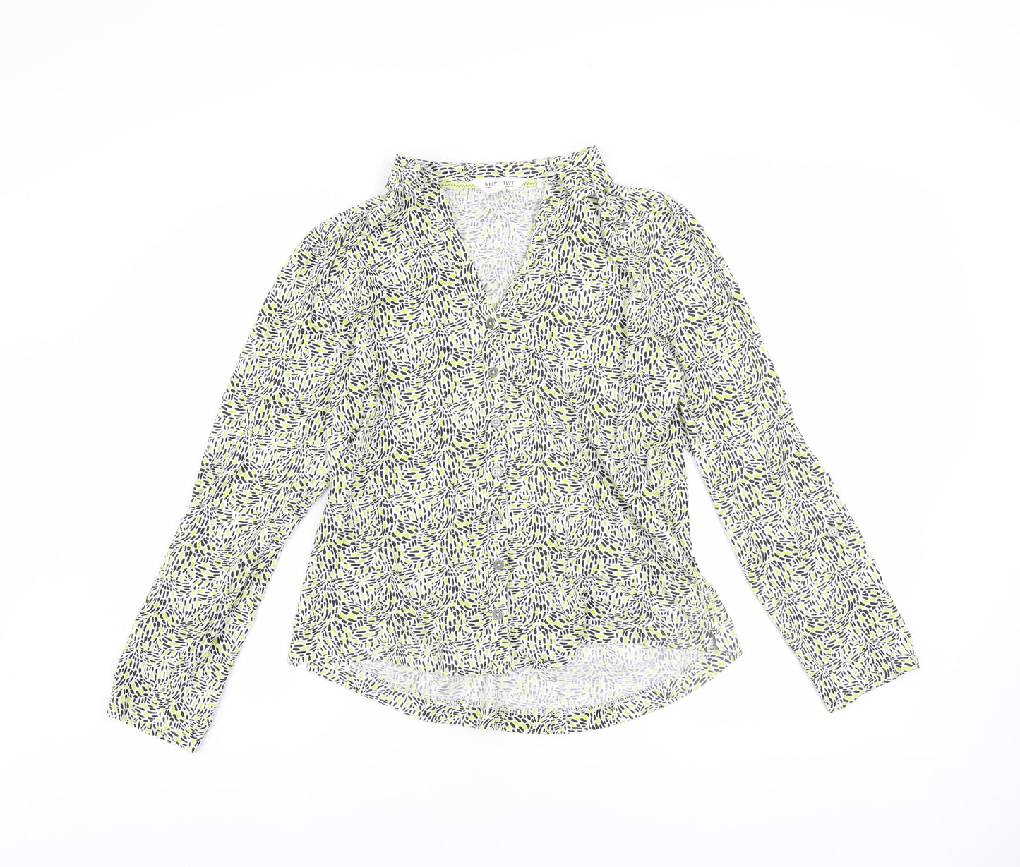 White Stuff Womens Multicoloured Cotton Wrap Blouse UK 12