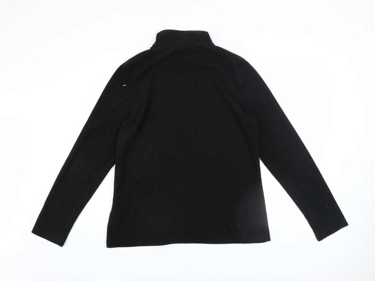 Regatta Women’s Black Fleece Pullover Sweatshirt UK 12 1/4 Zip Warm Outdoor Top