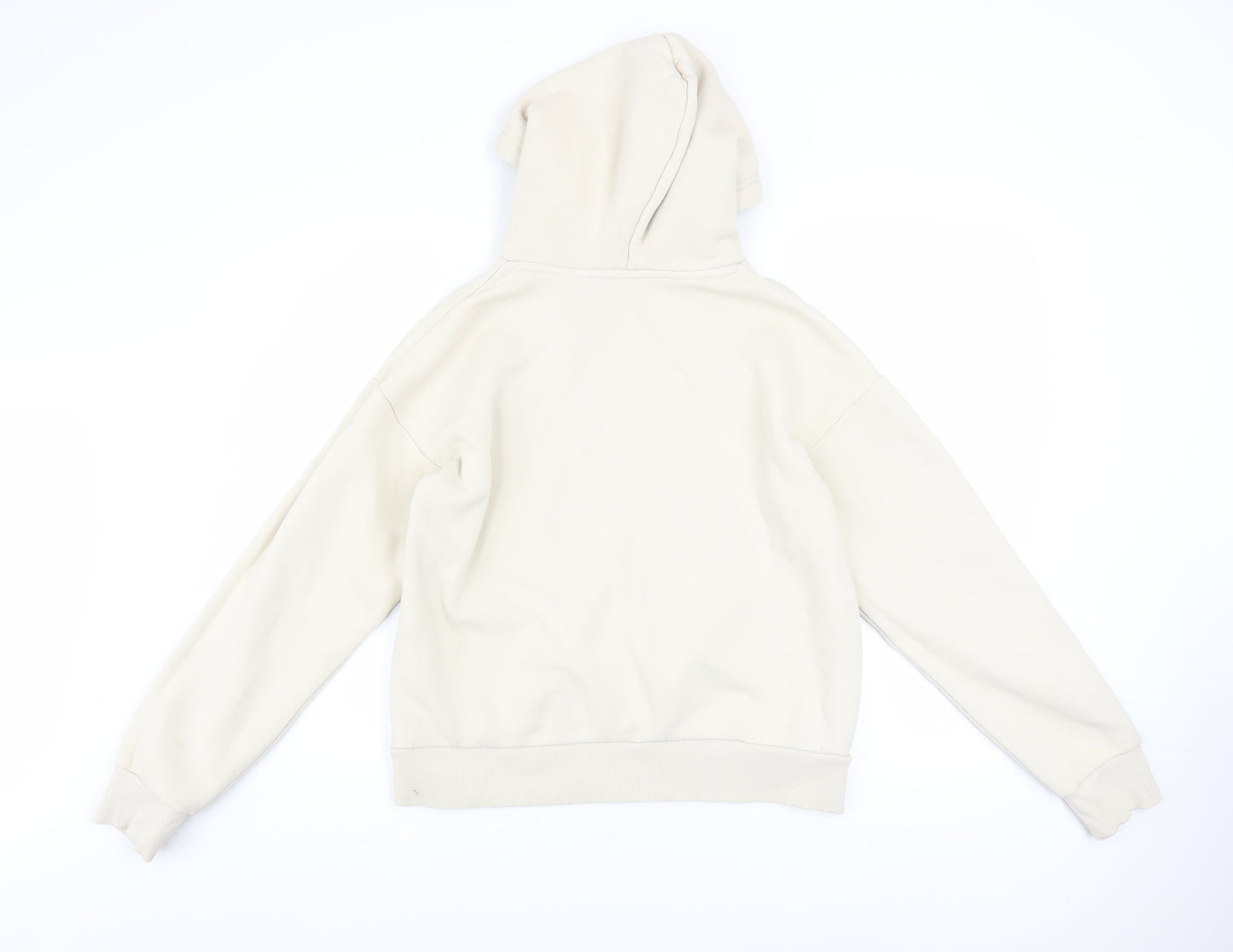 USA Pro Womens Beige Hooded Pullover Sweatshirt UK 8