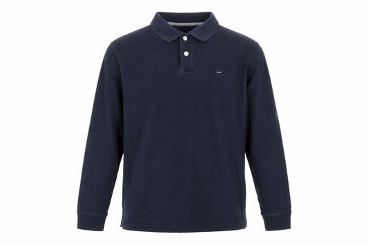 Eden Park Men's Blue Long Sleeve Collared Button-Up Polo Shirt Size M