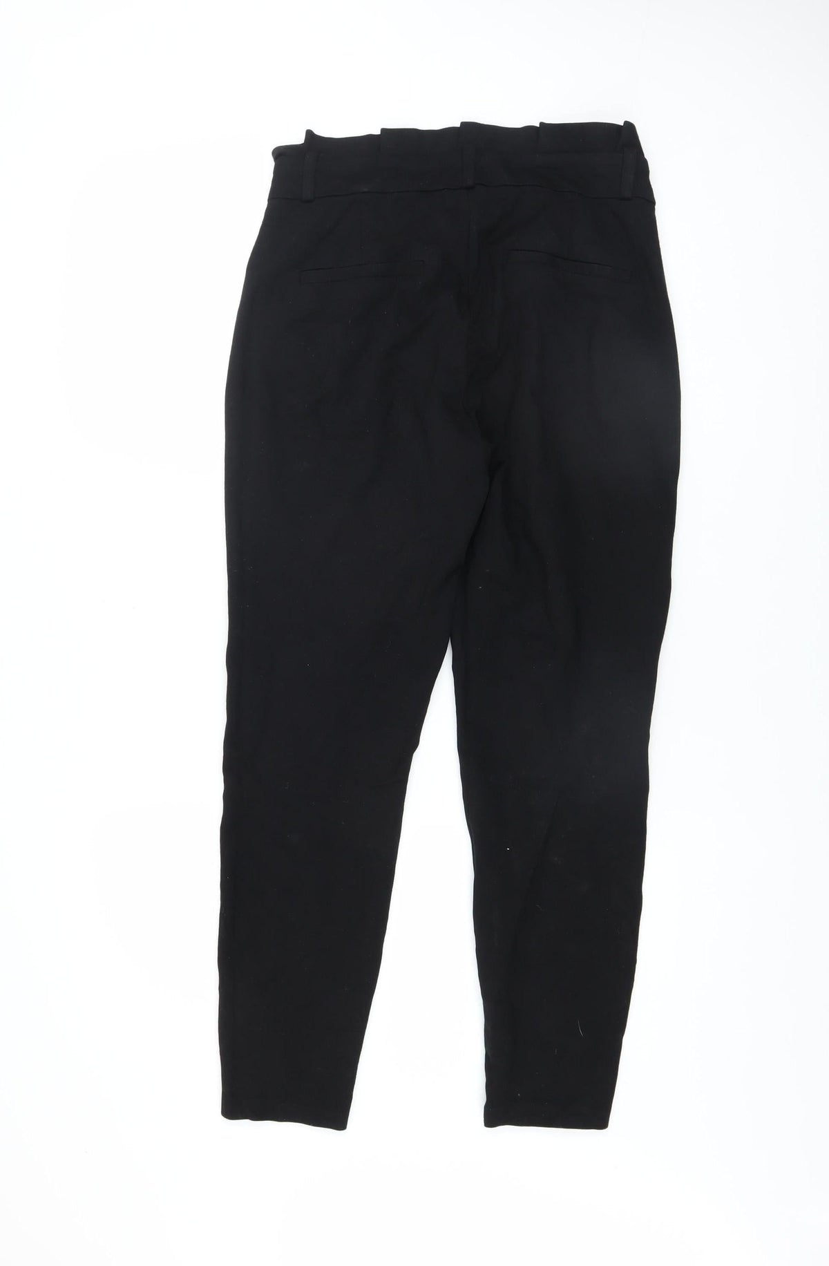 Vero Moda Womens Black S Tapered Viscose Blend Trousers