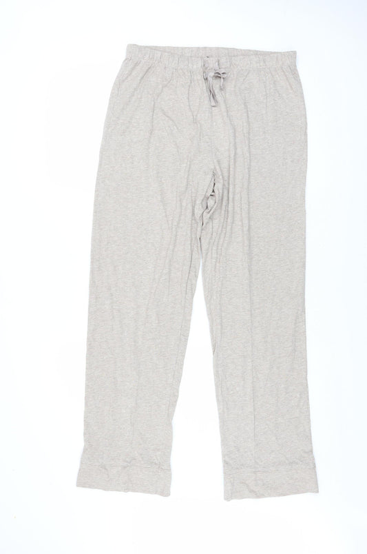 Dunnes Stores Women Beige Jersey Pyjama Pants Size 12 Lightweight Trousers
