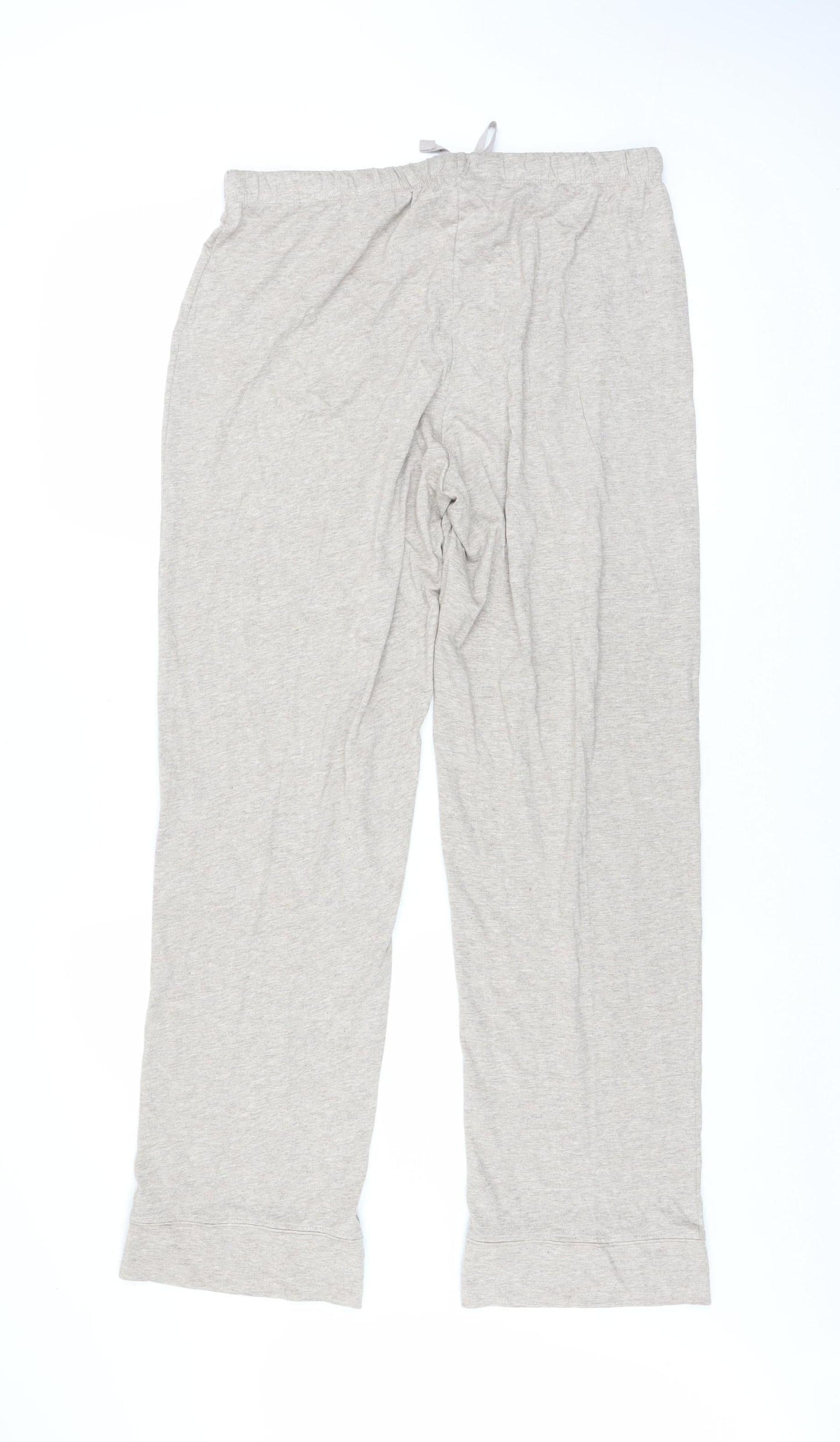 Dunnes Stores Women Beige Jersey Pyjama Pants Size 12 Lightweight Trousers