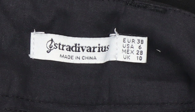 Stradivarius Women’s Black Size 10 Short High Rise Pencil Skirt