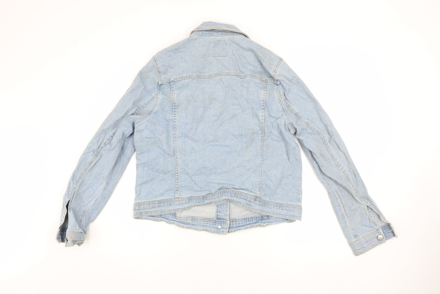 Very Womens Blue Denim Button-Up Casual Jacket Size 16