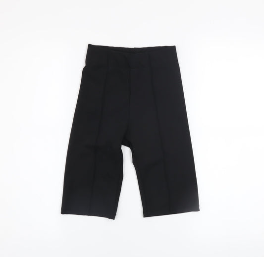 Bershka Women’s Black XS Biker Shorts Stretch Activewear
