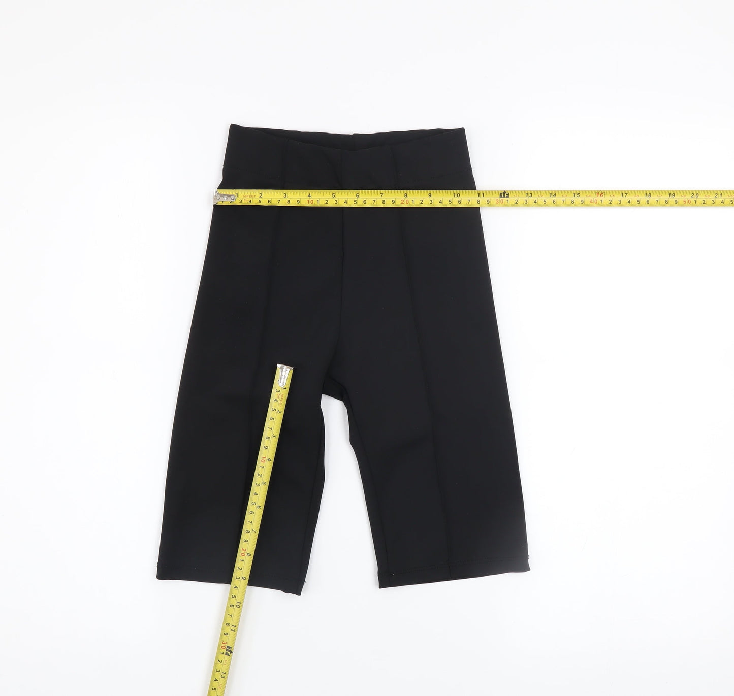 Bershka Women’s Black XS Biker Shorts Stretch Activewear