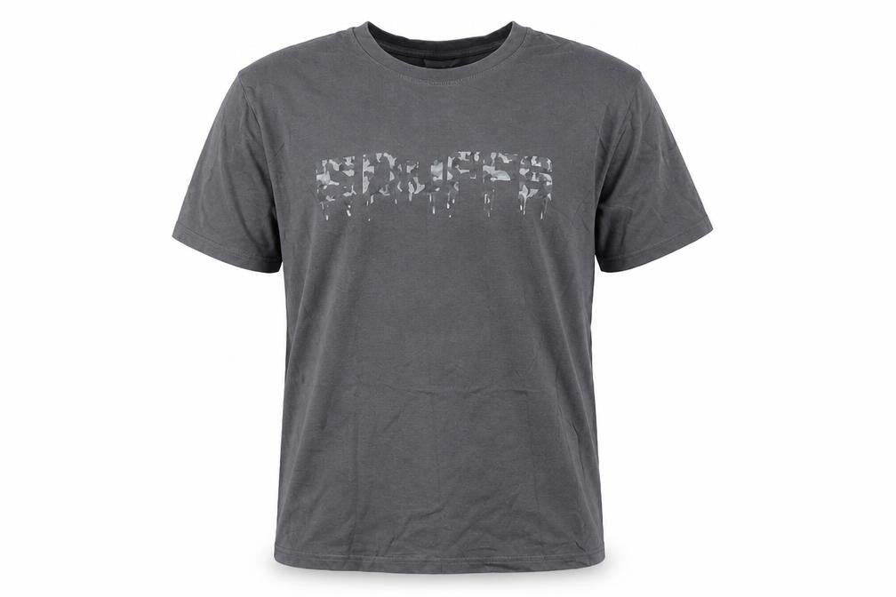 Duffs Men's Grey Graphic Print Cotton T-Shirt Size L