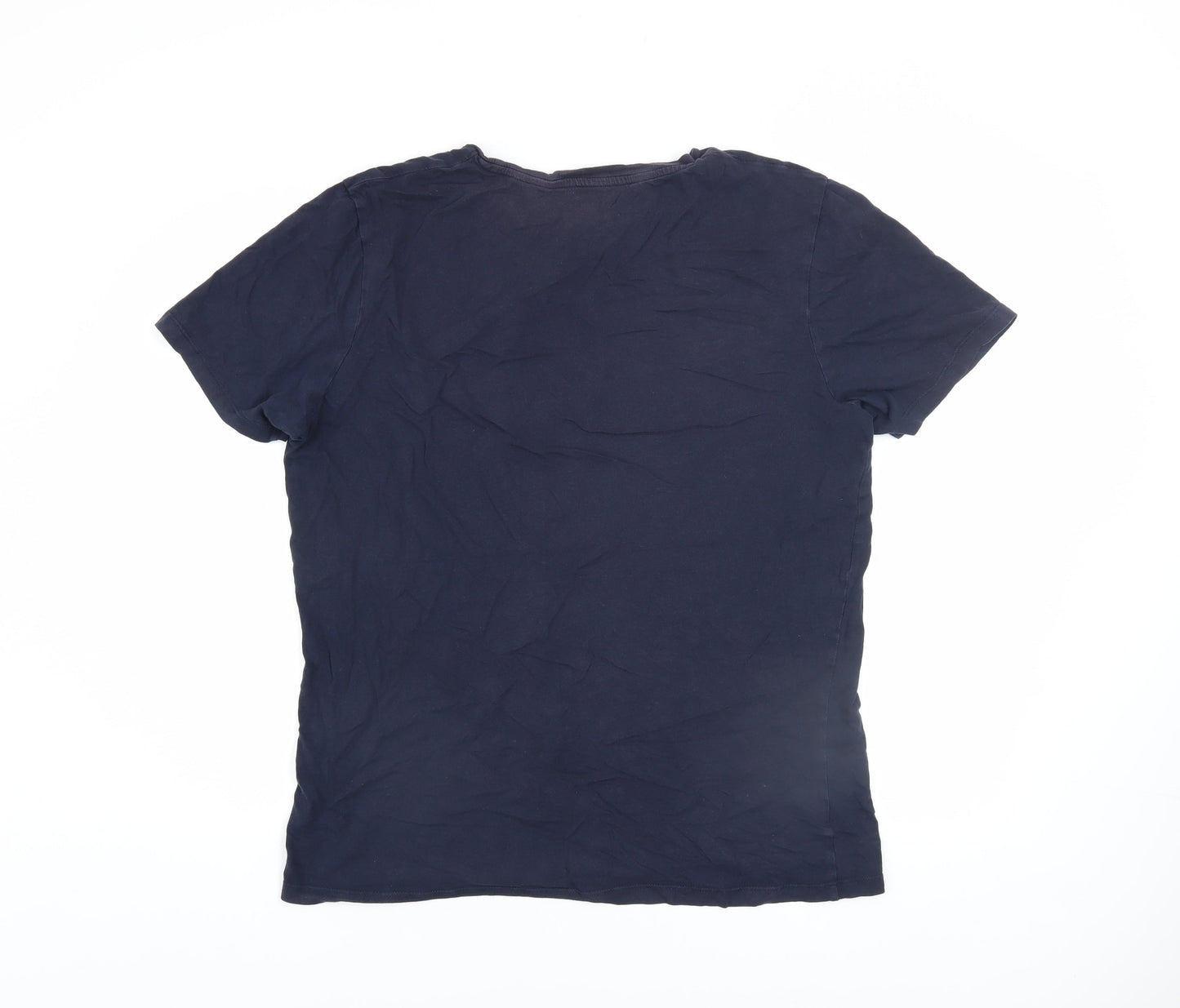 Jack & Jones Men's Blue Slim Fit Logo T-Shirt XL