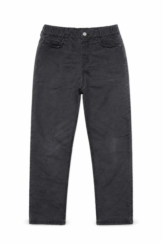 Dunnes Stores Women's Black Straight Jeans 27in Waist Elastic Fit