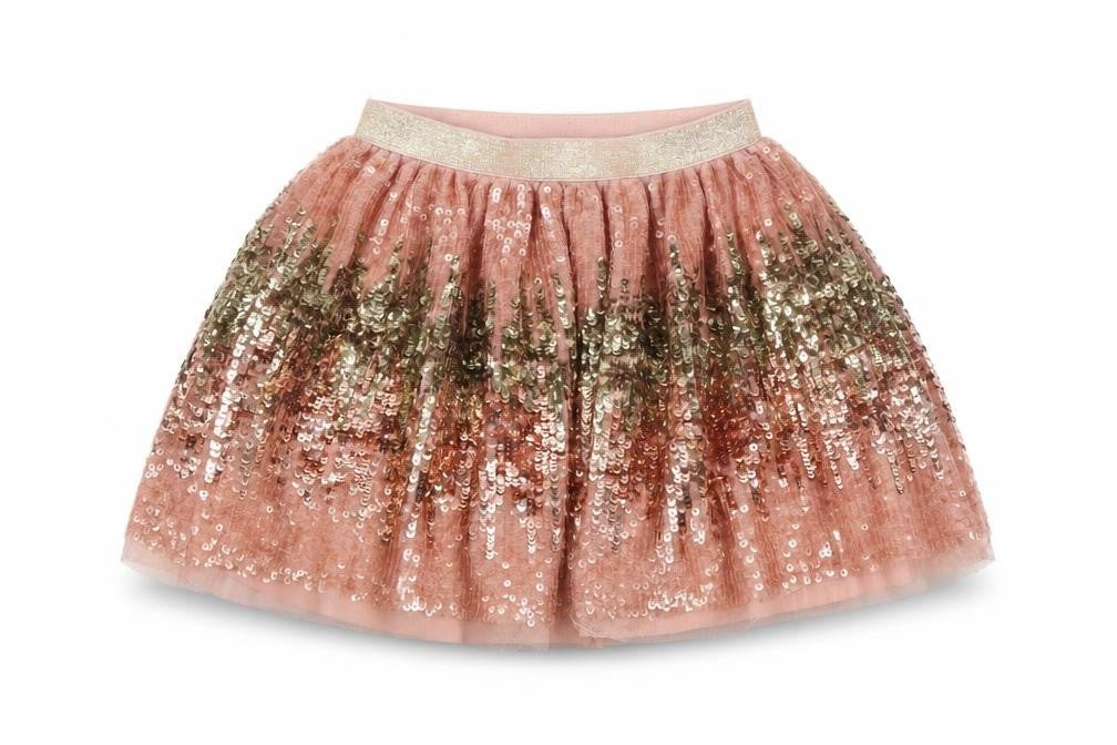 Next Girls Pink Sequin Party Tulle Skirt 4 Years Elastic Waist