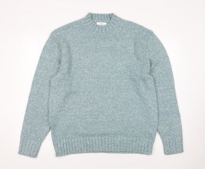 Next Women's Blue Crew Neck Knit Pullover Jumper Size M