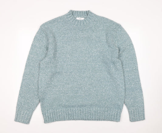 Next Women's Blue Crew Neck Knit Pullover Jumper Size M