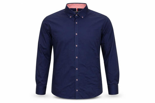 Venti Men's Blue 42 Slim Fit Long Sleeve Button-Down Cotton Dress Shirt