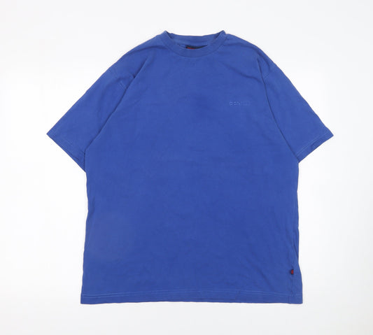 Donnay Men's Blue Cotton Crew Neck Short Sleeve T-Shirt Size S