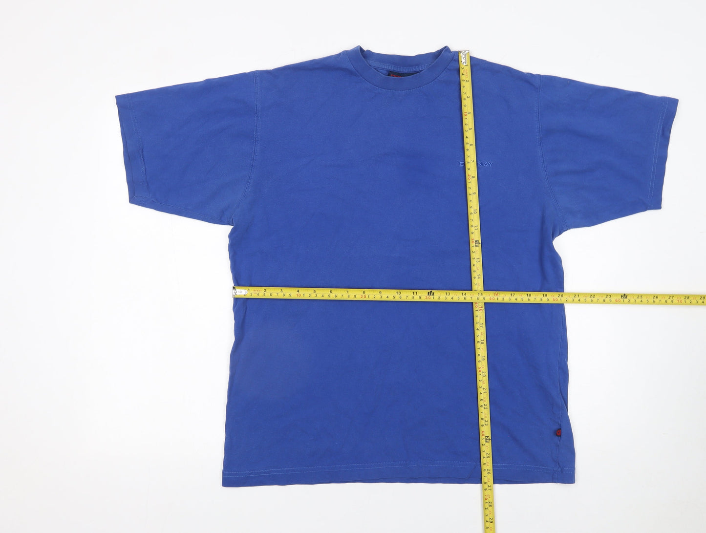 Donnay Men's Blue Cotton Crew Neck Short Sleeve T-Shirt Size S