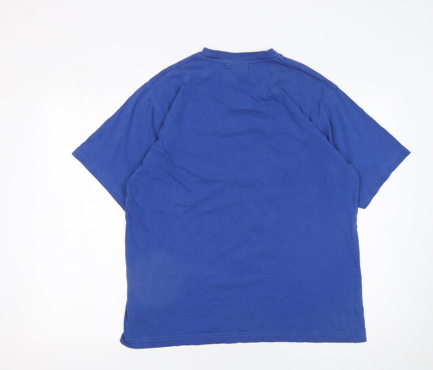 Donnay Men's Blue Cotton Crew Neck Short Sleeve T-Shirt Size S