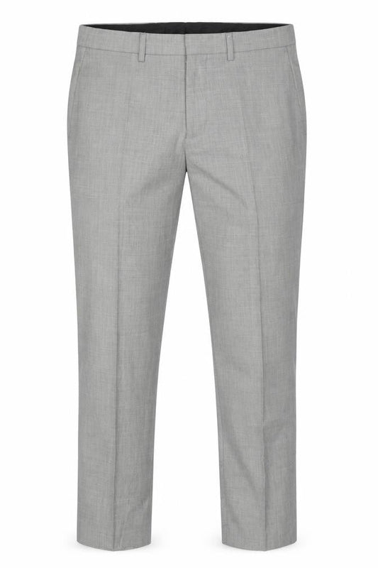 Topman Men's Grey Slim Fit Dress Trousers W32 L30 Polyester Blend