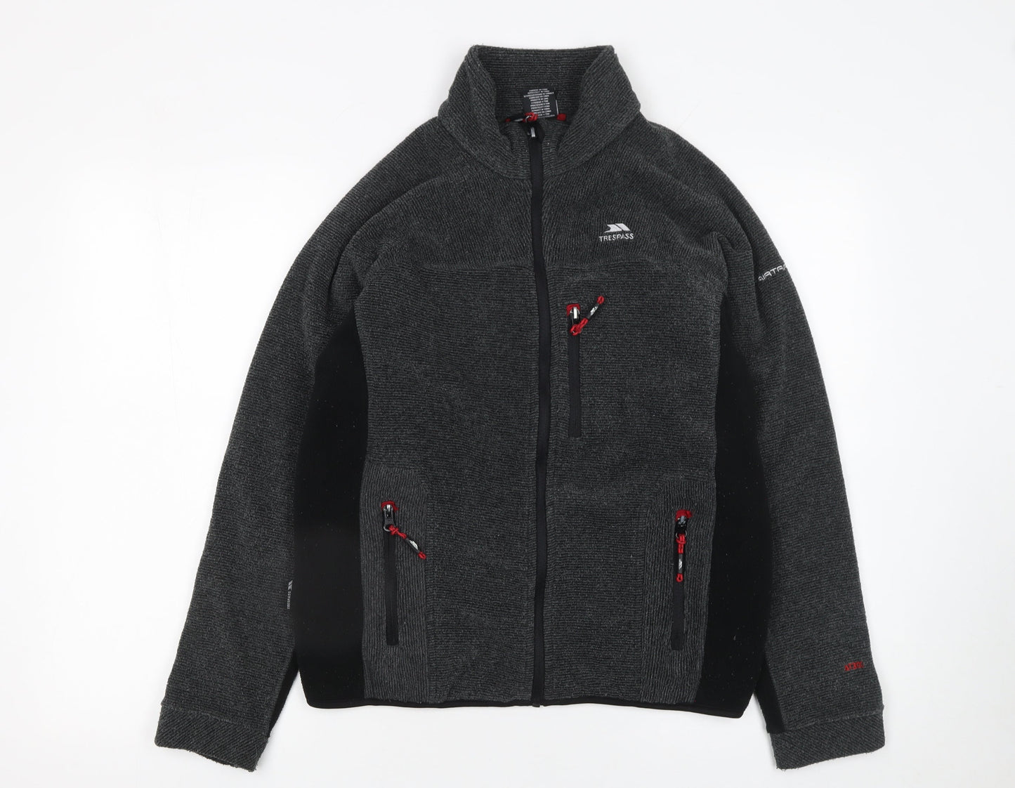 Trespass Men's Grey Softshell Fleece Full Zip Jacket XXS