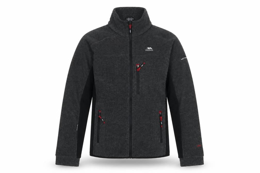 Trespass Men's Grey Softshell Fleece Full Zip Jacket XXS
