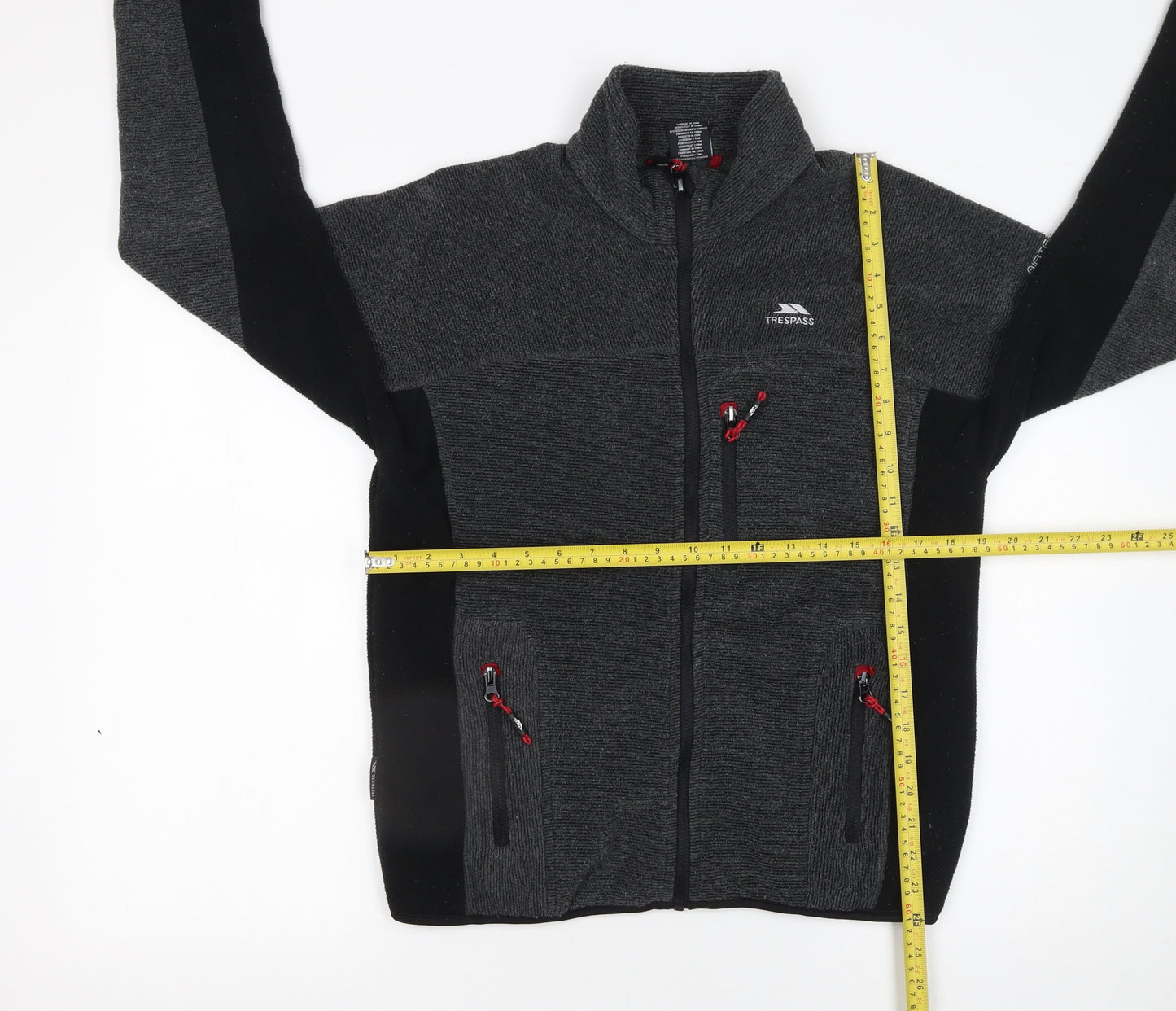 Trespass Men's Grey Softshell Fleece Full Zip Jacket XXS
