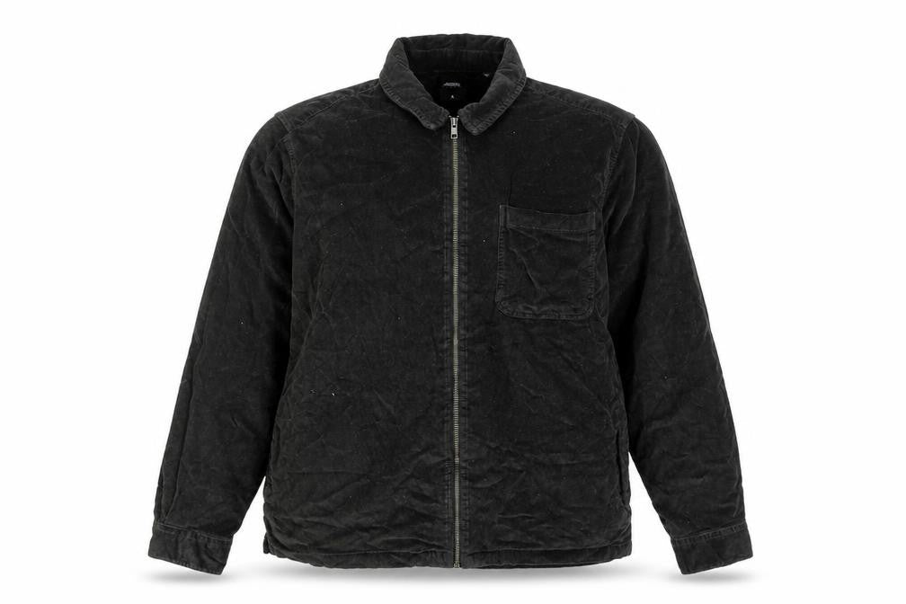 Burton Menswear Black XL Cotton Corduroy Zip Jacket for Men