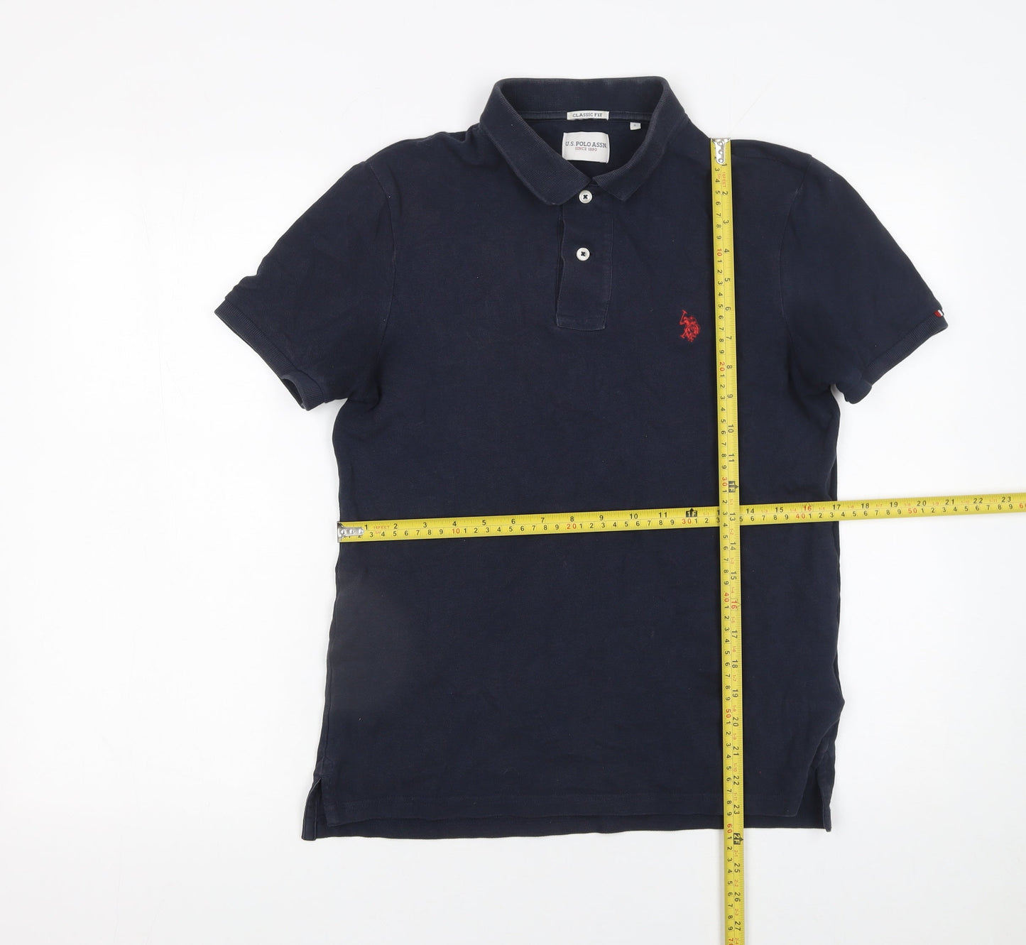 U.S. Polo Assn. Men's Blue Classic Fit Cotton Polo Shirt Size S