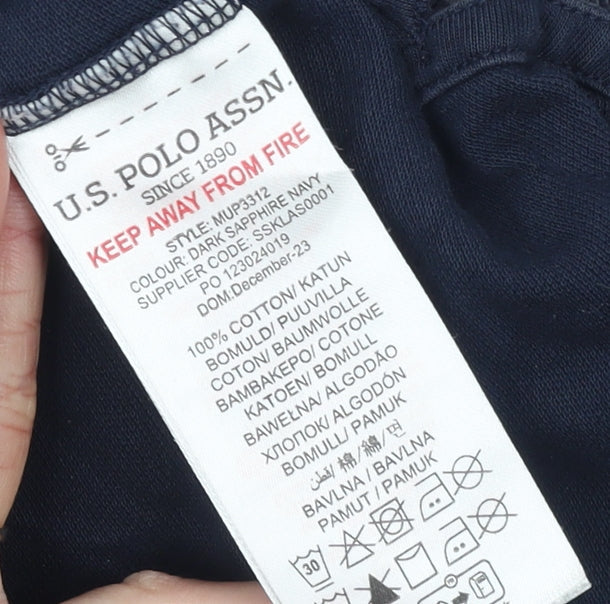 U.S. Polo Assn. Men's Blue Classic Fit Cotton Polo Shirt Size S