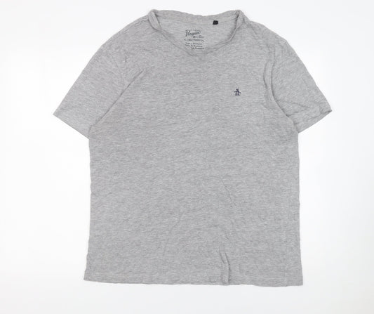 Original Penguin by Munsingwear Men's Grey Crew Neck T-Shirt XL
