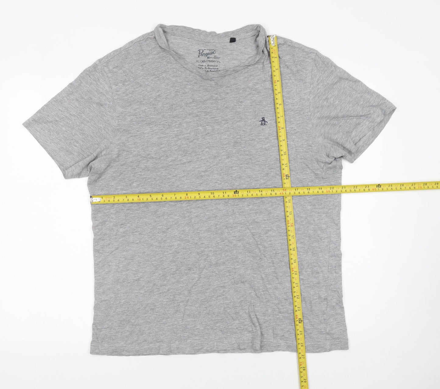 Original Penguin by Munsingwear Men's Grey Crew Neck T-Shirt XL