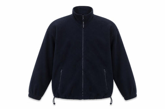 FRED F SEIGLE Men's Black Fleece Full Zip Jacket Size L