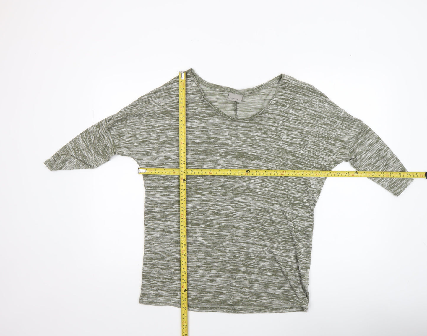 Vero Moda Women's Green 3/4 Sleeve Jersey T-Shirt Size M