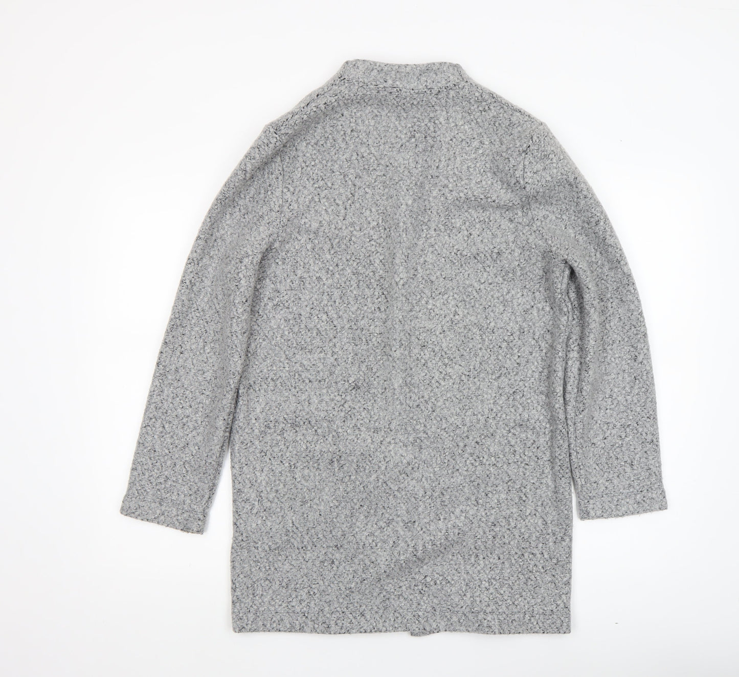 Dunnes Women Grey Chunky Knit Open Longline Cardigan XS