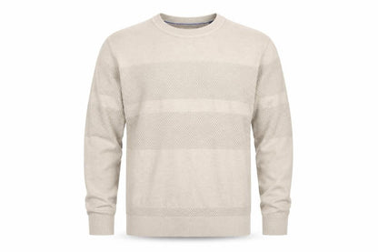 Jack & Jones Mens Beige L Crew Neck Knit Pullover Jumper